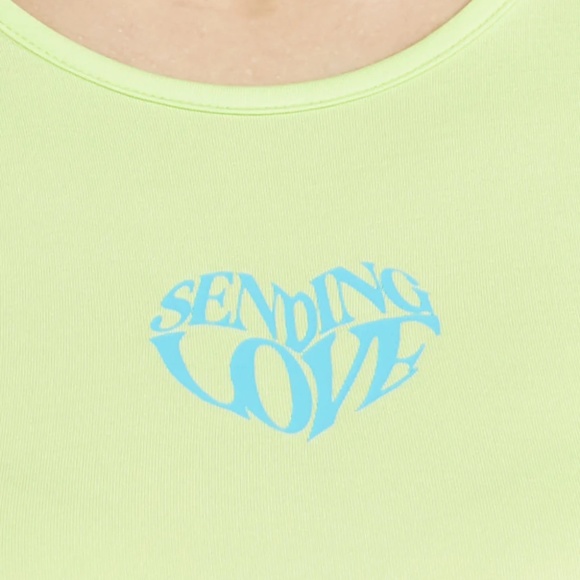 Printed Pointed Hem Cropped Tank - Picture 4 of 4